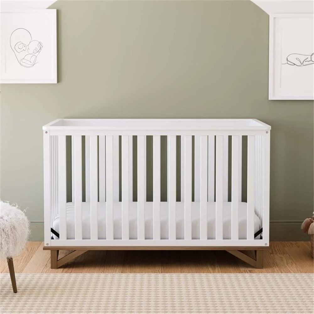 2-Piece Set with Crib and Changing Table Dresser