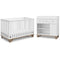 2-Piece Set with Crib and Changing Table Dresser